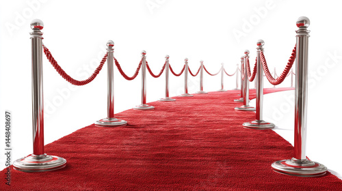 red carpet isolated on white background