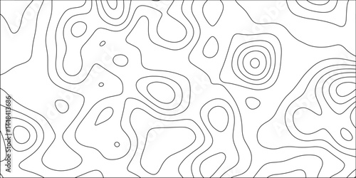 Abstract papercut design. Background of the topographic map. modern wallpaper texture and realistic design used for banner and posters, mountain relief geographic pattern. vector illustration.	