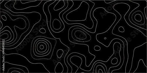 Abstract papercut design. Background of the topographic map. modern wallpaper texture and realistic design used for banner and posters, mountain relief geographic pattern. vector illustration.	