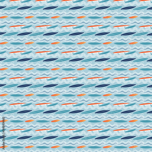 Abstract Brushstroke Seamless Repeat Design