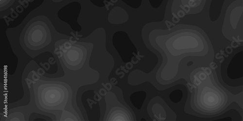 Abstract topographic contours map background, wave paper curved reliefs abstract background. geographic line map Modern design with black with topographic wavy pattern design. vector.	