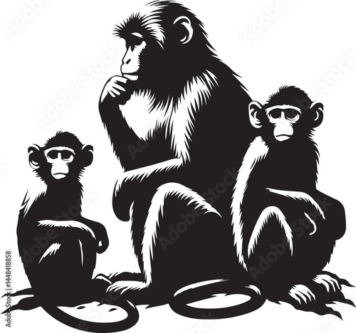  a assa mese macaque vector
