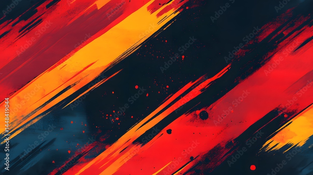 Vibrant abstract design featuring diagonal brushstrokes. Vibrant abstract design featuring diagonal brushstrokes.