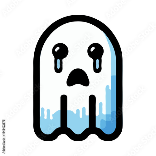 Sad Ghost Illustration