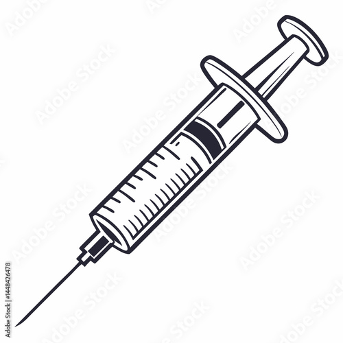 syringe isolated on white