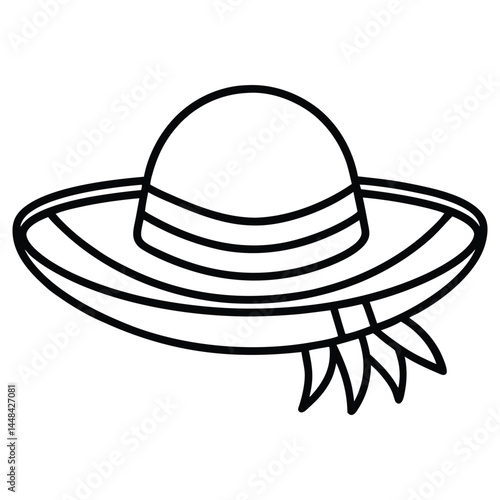 vector illustration of a hat