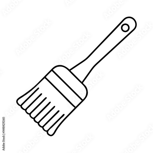 basting brush icon, basting brush vector illustration-simple illustration of basting brush, perfect for basting brush logos and icons