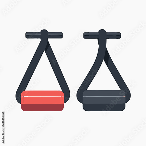 red and black weighing scales with red weight