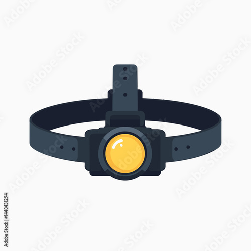 hightech wristwatch with yellow screen  black strap