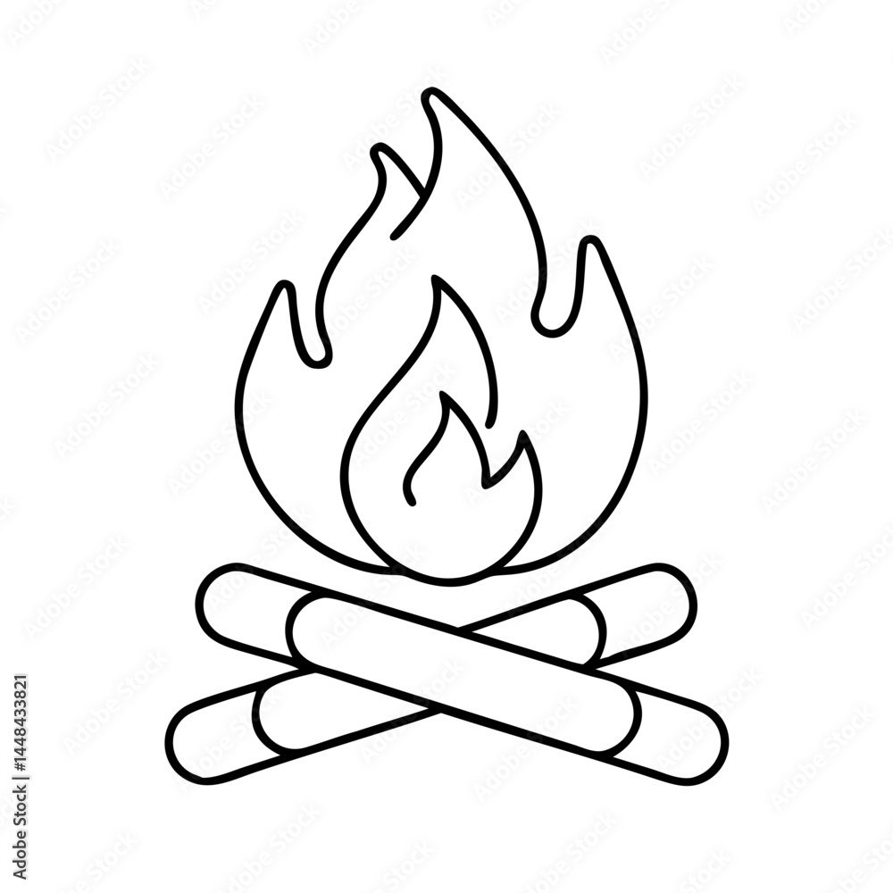 campfire icon, campfire vector illustration-simple illustration of campfire, perfect for campfire logos and icons campfire icon, campfire vector illustration-simple illustration of campfire, perfect for campfire logos and icons