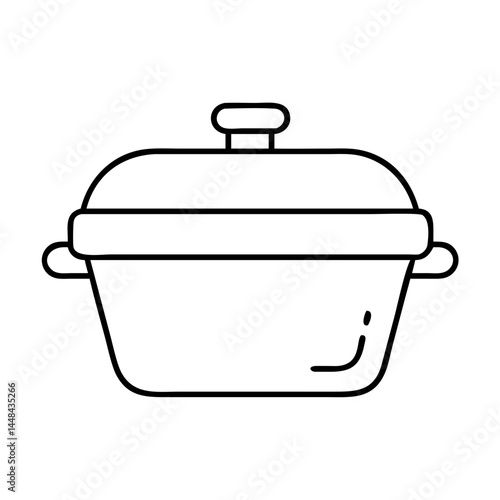 casserole dish icon, casserole dish vector illustration-simple illustration of casserole dish, perfect for casserole dish logos and icons
