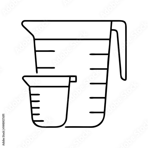 measuring cups icon, measuring cups vector illustration-simple illustration of measuring cups, perfect for measuring cups logos and icons