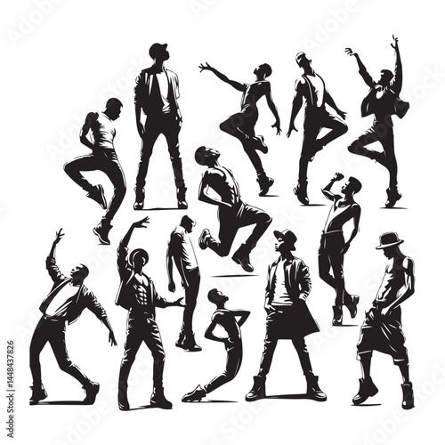 Voguing Dancers Vector (7).eps