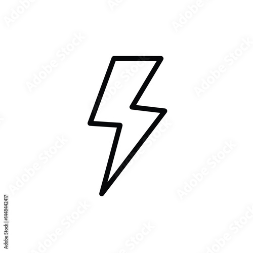 Lightning icon set. Vector