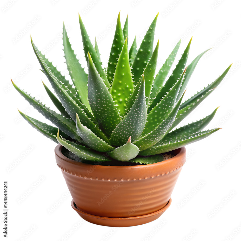 aloe on white background aloe on white background