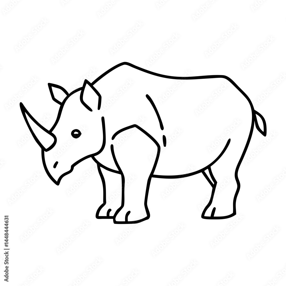 rhino icon, rhino vector illustration-simple illustration of rhino, perfect for rhino logos and icons rhino icon, rhino vector illustration-simple illustration of rhino, perfect for rhino logos and icons