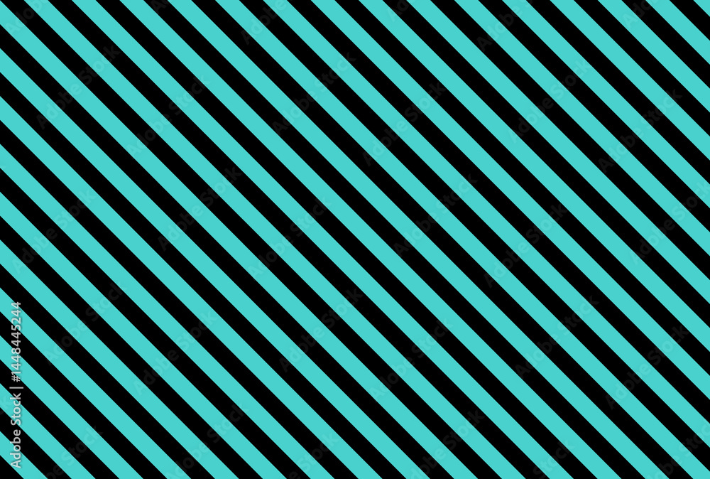 Obraz premium Shocking MediumTurquoise color and black color background with lines. traditional vertical striped background texture..