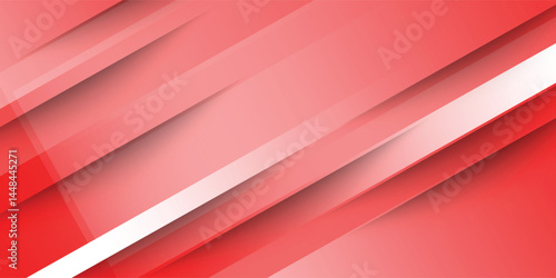 Abstract Red Gradient Background with Geometric Lines vector illustration eps10