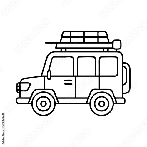 Wallpaper Mural safari vehicle roof hatch icon, safari vehicle roof hatch vector illustration-simple illustration of safari vehicle roof hatch, perfect for safari vehicle roof hatch logos and icons Torontodigital.ca