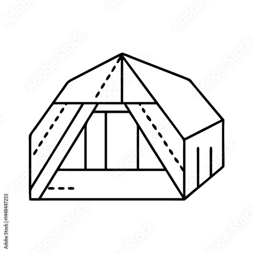 shelter tarp icon, shelter tarp vector illustration-simple illustration of shelter tarp, perfect for shelter tarp logos and icons