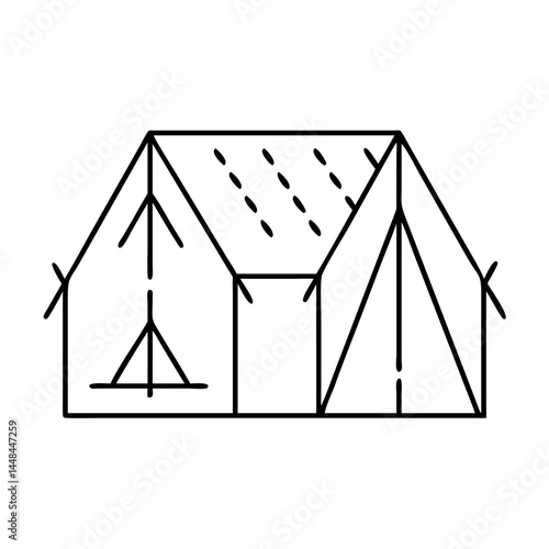 shelter tarp icon, shelter tarp vector illustration-simple illustration of shelter tarp, perfect for shelter tarp logos and icons