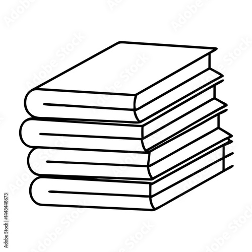 stack of books icon, stack of books vector illustration-simple illustration of stack of books, perfect for stack of books logos and icons