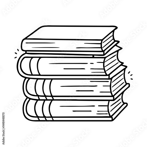 stack of vintage books icon, stack of vintage books vector illustration-simple illustration of stack of vintage books, perfect for stack of vintage books logos and icons