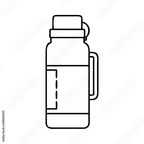 thermos bottle icon, thermos bottle vector illustration-simple illustration of thermos bottle, perfect for thermos bottle logos and icons