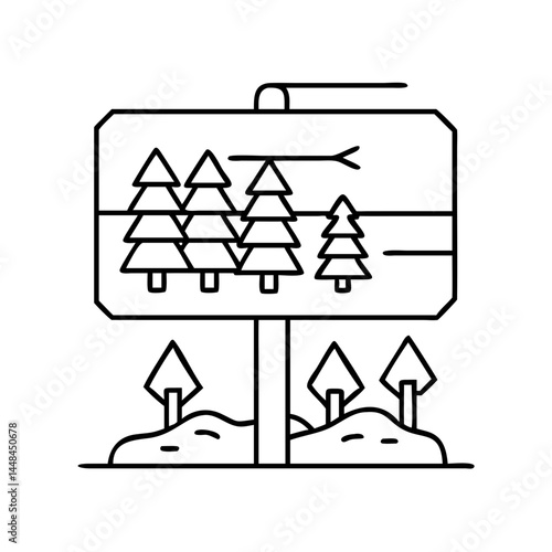 trailhead sign icon, trailhead sign vector illustration-simple illustration of trailhead sign, perfect for trailhead sign logos and icons