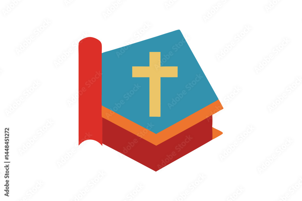Obraz premium Christian Holy Bible Illustration Depicting Faith Religion and Spiritual Teachings