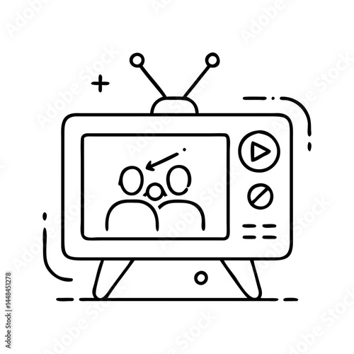 tv marathon icon, tv marathon vector illustration-simple illustration of tv marathon, perfect for tv marathon logos and icons