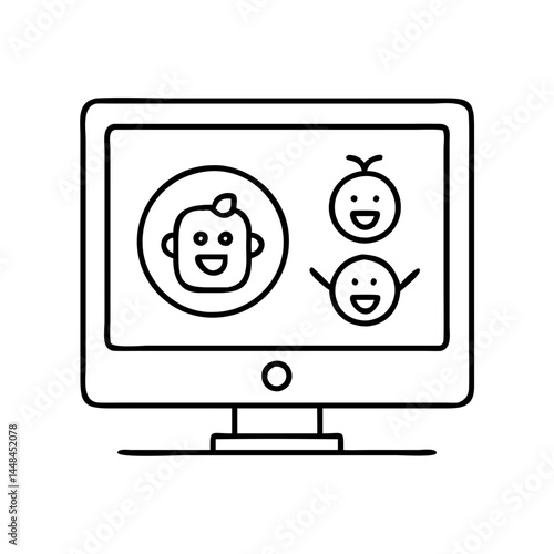 tv with parental controls icon, tv with parental controls vector illustration-simple illustration of tv with parental controls, perfect for tv with parental controls logos and icons