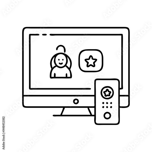 tv with parental controls icon, tv with parental controls vector illustration-simple illustration of tv with parental controls, perfect for tv with parental controls logos and icons