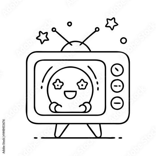 animated tv show icon icon, animated tv show icon vector illustration-simple illustration of animated tv show icon, perfect for animated tv show icon logos and icons