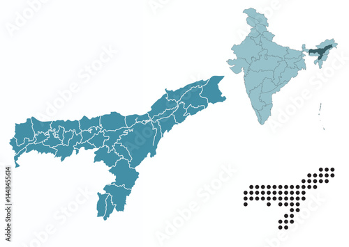Set maps of Assam state