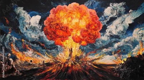 Wallpaper Mural fire in the forest Torontodigital.ca