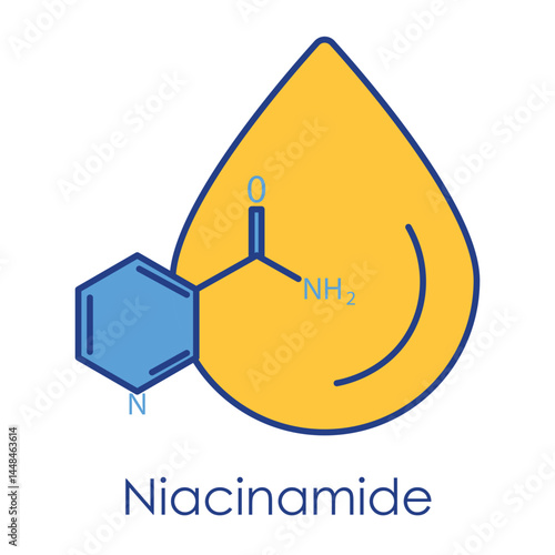 Vector Icon for Niacinamide: Skincare for Tone and Texture.