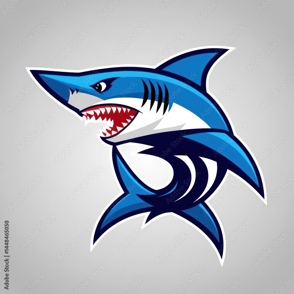 Aggressive Shark Logo Aggressive Shark Logo