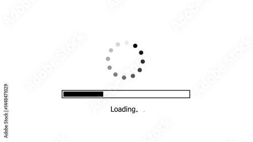 circle loading icon .Wheel loading concept icon. Icon of circle progress bar spinning. loading circle upload or download icon