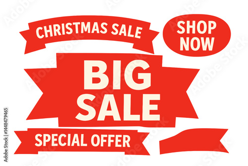 vector sale labels