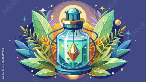 A clear glass bottle glows with luxury charm.
Infused with nature’s purity and refined beauty.
Soft reflections highlight its minimal design.
Perfect for high-end perfume vector concepts.

