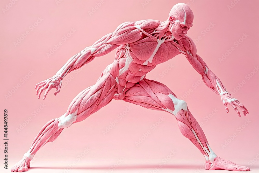 Healthcare crisis. Hopelessness and pain. Metaphorical muscle soreness emotions of a ailment and suffering. Pain of disorder - muscle soreness: abstract image of well-being. Body in distress.