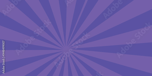Wide Horizontal Sunlight and Purple Color Burst Background 