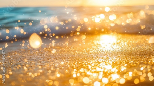 Golden Hour Beach Bliss: Sun-Kissed Sands and Sparkling Waves