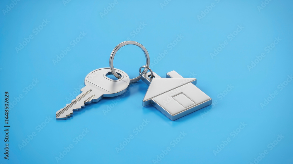 House Key and Keychain House Key and Keychain