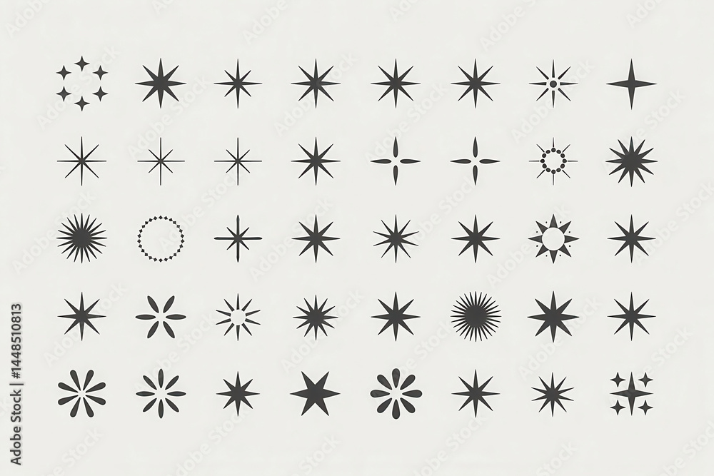 Star Shapes Pattern Star Shapes Pattern