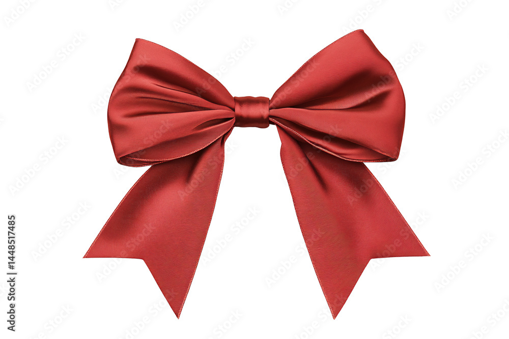 a red bow with a white background a red bow with a white background