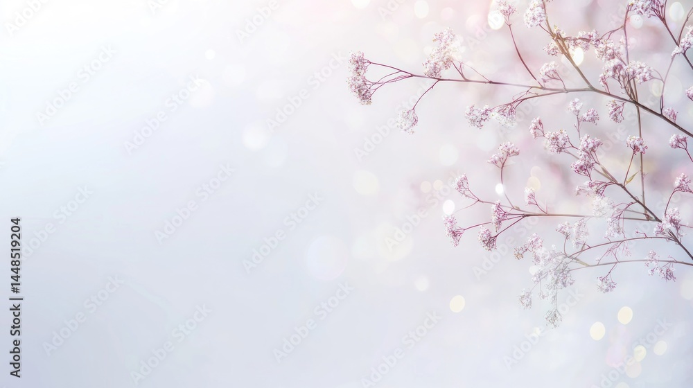 Delicate Winter Branches: A Pastel Dream Delicate Winter Branches: A Pastel Dream