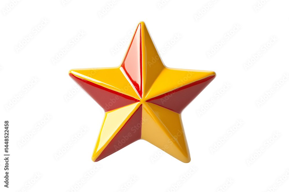 a yellow and red star a yellow and red star