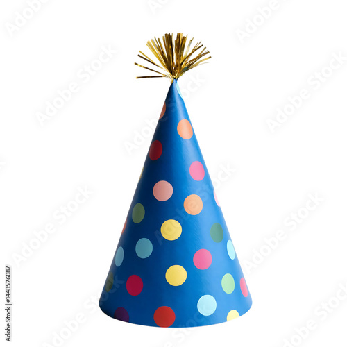 Birthday cap isolated on transparent background